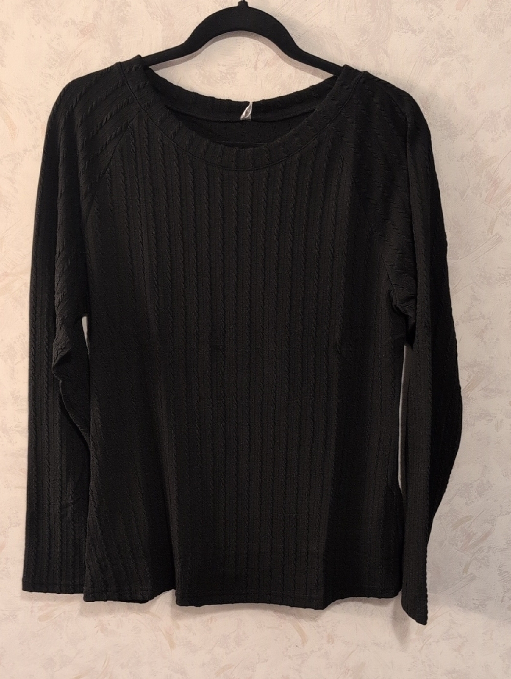 Classic Black Crewneck Sweater - Women